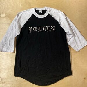 Shaka Black and White Raglan Shirt Large (NI)